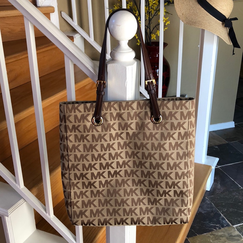 Michael Kors signature tote travel handbag